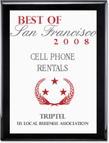 TripTel Cell Phone Rentals: Voted Best of San Francisco 2008